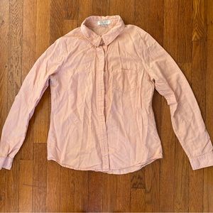 Forever 21 Essentials Pink Button-Down Oxford Shirt – Women’s M